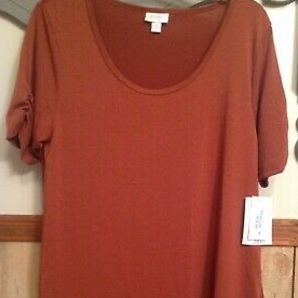 Medium Morgan Flare T solid burnt orange NWT - Picture 1 of 4